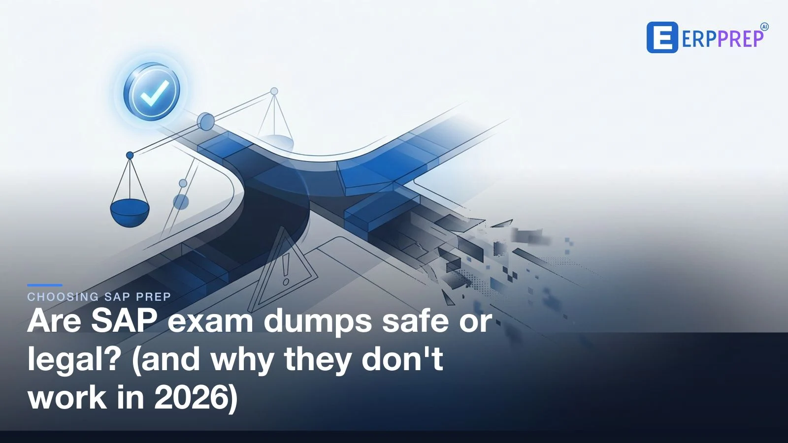 Are SAP exam dumps safe or legal? (and why they don't work in 2026)