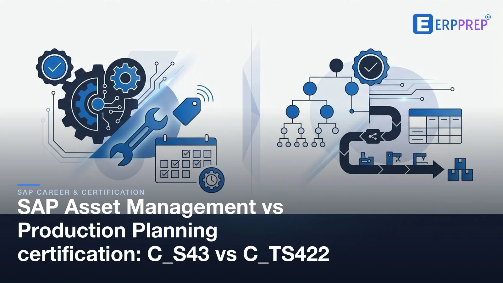 SAP Asset Management vs Production Planning certification: C_S43 vs C_TS422