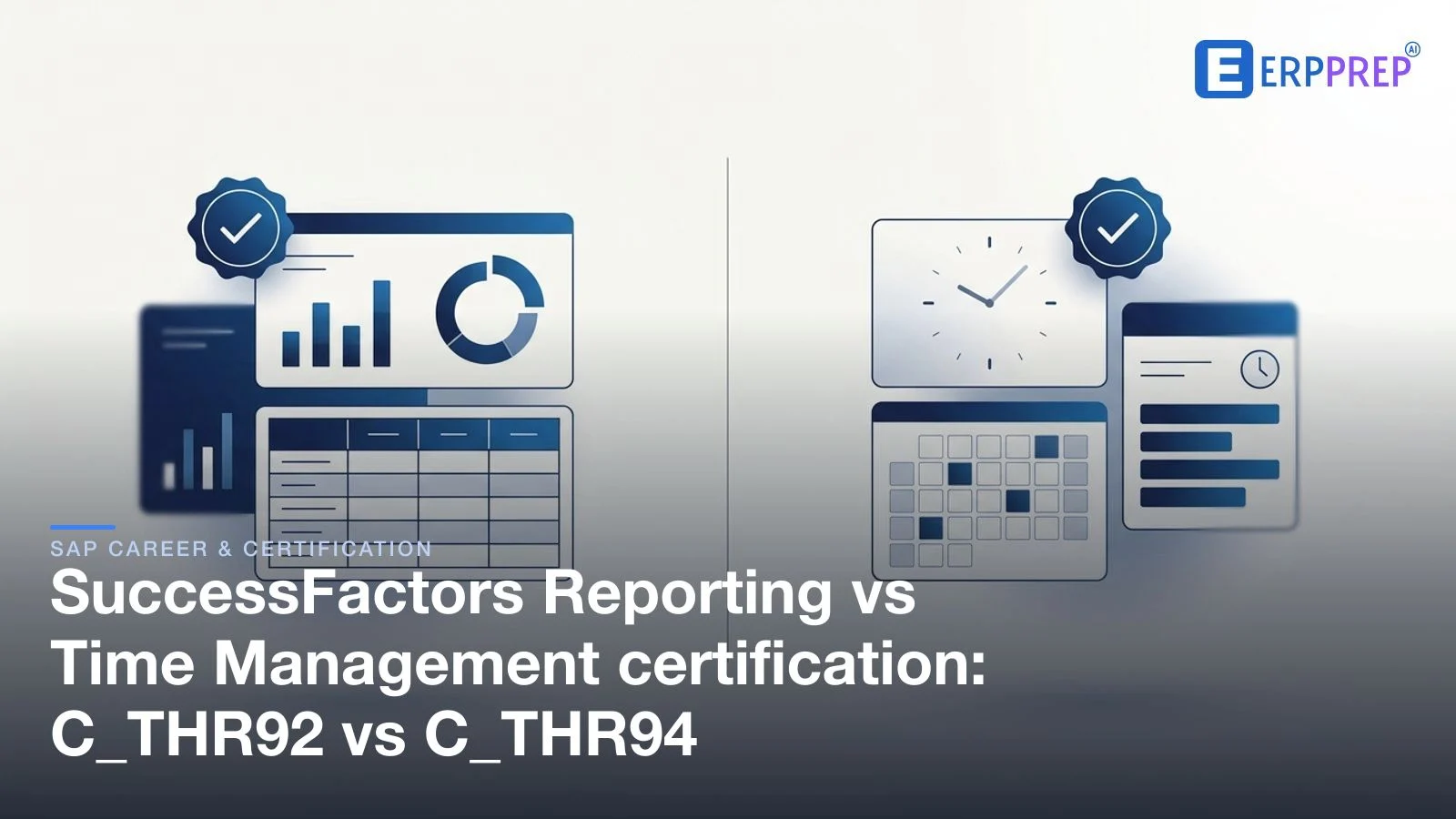 SuccessFactors Reporting vs Time Management certification: C_THR92 vs C_THR94
