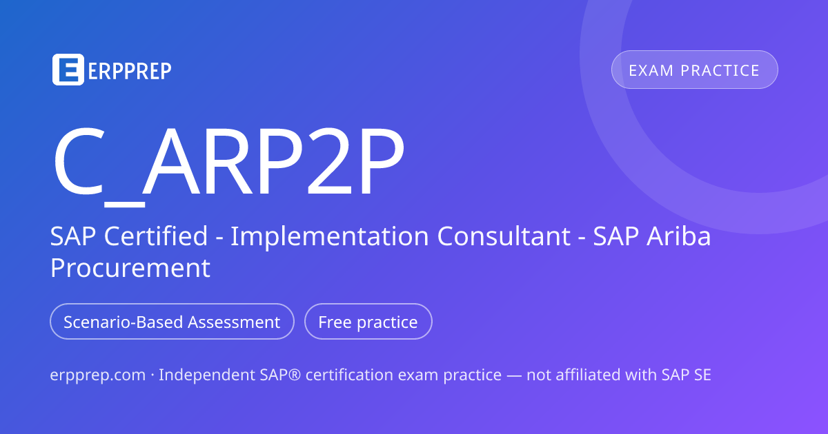 C_ARP2P study guide — blueprint areas, exam facts & how to prepare ...