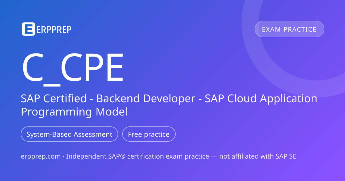 C_CPE sample questions & answers — free practice — ERPPrep