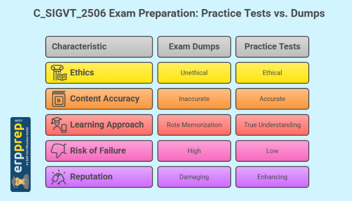 Why Choose C_SIGVT_2506 Practice Tests Over Exam Dumps