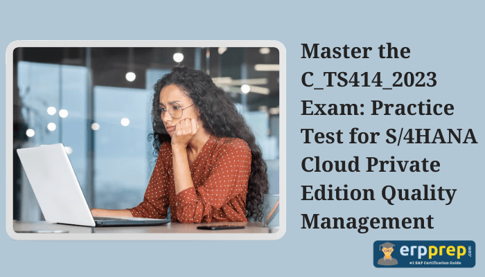 C_TS414_2023 certification study with practice test