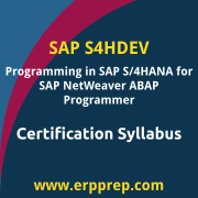 C_S4HDEV1909 Syllabus, C_S4HDEV1909 PDF Download, SAP C_S4HDEV1909 Dumps, SAP Programming in S/4HANA for NetWeaver ABAP Programmer PDF Download, SAP Programming in SAP S/4HANA for SAP NetWeaver ABAP Programmer Certification