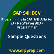 C_S4HDEV1909 Dumps Free, C_S4HDEV1909 PDF Download, SAP Programming in S/4HANA for NetWeaver ABAP Programmer Dumps Free, SAP Programming in S/4HANA for NetWeaver ABAP Programmer PDF Download, SAP Programming in SAP S/4HANA for SAP NetWeaver ABAP Programmer Certification, C_S4HDEV1909 Free Download