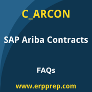 SAP C_ARCON exam frequently asked questions for the SAP Certified - Implementation Consultant - SAP Ariba Contracts certification