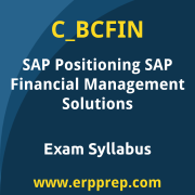 SAP C_BCFIN certification syllabus and learning journey for the SAP Certified - Positioning SAP Business Suite via SAP Financial Management Solutions exam