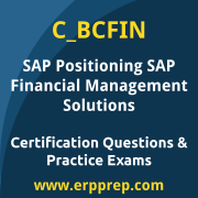 SAP C_BCFIN Mock Test and SAP Positioning SAP Financial Management Solutions Simulation