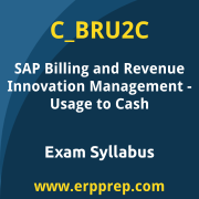 SAP C_BRU2C certification syllabus and learning journey for the SAP Certified - SAP Billing and Revenue Innovation Management - Usage to Cash exam