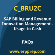 SAP C_BRU2C exam frequently asked questions for the SAP Certified - SAP Billing and Revenue Innovation Management - Usage to Cash certification