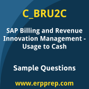 SAP C_BRU2C sample questions and scenario-based exam practice for the SAP Certified - SAP Billing and Revenue Innovation Management - Usage to Cash certification