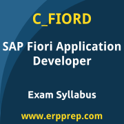 SAP C_FIORD certification syllabus and learning journey for the SAP Certified - SAP Fiori Application Developer exam
