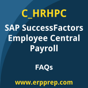 SAP C_HRHPC exam frequently asked questions for the SAP Certified - Implementation Consultant - SAP SuccessFactors Employee Central Payroll certification