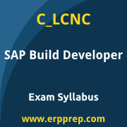 SAP C_LCNC certification syllabus and learning journey for the SAP Certified - SAP Build Developer exam