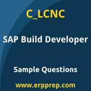 SAP C_LCNC sample questions and scenario-based exam practice for the SAP Certified - SAP Build Developer certification
