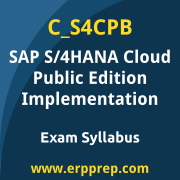 SAP C_S4CPB certification syllabus and learning journey for the SAP Certified - Implementation Consultant - SAP S/4HANA Cloud Public Edition exam