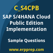 SAP C_S4CPB sample questions and scenario-based exam practice for the SAP Certified - Implementation Consultant - SAP S/4HANA Cloud Public Edition certification