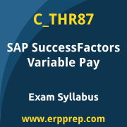 SAP C_THR87 certification syllabus and learning journey for the SAP Certified - SAP SuccessFactors Variable Pay exam