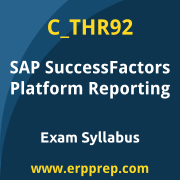 SAP C_THR92 certification syllabus and learning journey for the SAP Certified - SAP SuccessFactors Platform: Reporting exam