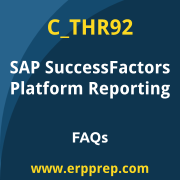 SAP C_THR92 exam frequently asked questions for the SAP Certified - SAP SuccessFactors Platform: Reporting certification