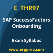 SAP C_THR97 certification syllabus and learning journey for the SAP Certified - SAP SuccessFactors Onboarding exam