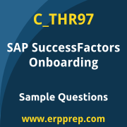 SAP C_THR97 sample questions and scenario-based exam practice for the SAP Certified - SAP SuccessFactors Onboarding certification