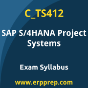 SAP C_TS412 certification syllabus and learning journey for the SAP Certified - SAP S/4HANA Project Systems exam