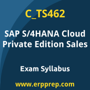 SAP C_TS462 certification syllabus and learning journey for the SAP Certified - Implementation Consultant for SAP S/4HANA Cloud Private Edition, Sales exam
