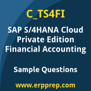 SAP C_TS4FI sample questions and scenario-based exam practice for the SAP Certified - SAP S/4HANA Cloud Private Edition, Financial Accounting certification
