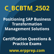 SAP Certified Associate - Positioning SAP Business Transformation Management Sol