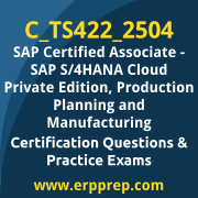 SAP Certified Associate - SAP S/4HANA Cloud Private Edition, Production Planning and Manufacturing SAP Certified Associate - SAP S/4HANA Cloud Private Edition, Production Planning