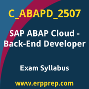 Access the C_ABAPD_2507 Syllabus, C_ABAPD_2507 PDF Download, C_ABAPD_2507 Dumps, SAP ABAP Cloud - Back-End Developer PDF Download, and benefit from SAP free certification voucher and certification discount code.