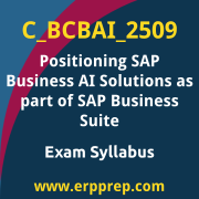 Access the C_BCBAI_2509 Syllabus, C_BCBAI_2509 PDF Download, C_BCBAI_2509 Dumps, SAP Positioning SAP Business AI Solutions as part of SAP Business Suite PDF Download, and benefit from SAP free certification voucher and certification discount code.