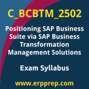 Access the C_BCBTM_2502 Syllabus, C_BCBTM_2502 PDF Download, C_BCBTM_2502 Dumps, SAP Positioning SAP Business Suite via SAP Business Transformation Management Solutions PDF Download, and benefit from SAP free certification voucher and certification discount code.