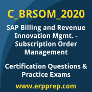 Access our free C_BRSOM_2020 dumps and SAP Billing and Revenue Innovation Mgmt. - Subscription Order Management dumps, along with C_BRSOM_2020 PDF downloads and SAP Billing and Revenue Innovation Mgmt. - Subscription Order Management PDF downloads, to prepare effectively for your C_BRSOM_2020 Certification Exam.