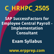 Access the C_HRHPC_2505 Syllabus, C_HRHPC_2505 PDF Download, C_HRHPC_2505 Dumps, SAP SuccessFactors Employee Central Payroll PDF Download, and benefit from SAP free certification voucher and certification discount code.