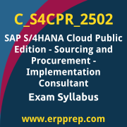 Access the C_S4CPR_2502 Syllabus, C_S4CPR_2502 PDF Download, C_S4CPR_2502 Dumps, SAP S/4HANA Cloud Public Edition Sourcing and Procurement PDF Download, and benefit from SAP free certification voucher and certification discount code.