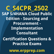 Access our free C_S4CPR_2502 dumps and SAP S/4HANA Cloud Public Edition Sourcing and Procurement dumps, along with C_S4CPR_2502 PDF downloads and SAP S/4HANA Cloud Public Edition Sourcing and Procurement PDF downloads, to prepare effectively for your C_S4CPR_2502 Certification Exam.