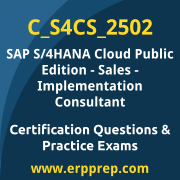 Access our free C_S4CS_2502 dumps and SAP S/4HANA Cloud Public Edition Sales dumps, along with C_S4CS_2502 PDF downloads and SAP S/4HANA Cloud Public Edition Sales PDF downloads, to prepare effectively for your C_S4CS_2502 Certification Exam.