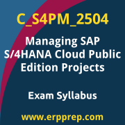 Access the C_S4PM_2504 Syllabus, C_S4PM_2504 PDF Download, C_S4PM_2504 Dumps, SAP Managing S/4HANA Cloud Public Edition Projects PDF Download, and benefit from SAP free certification voucher and certification discount code.