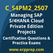 Access our free C_S4PM2_2507 dumps and SAP Managing SAP S/4HANA Cloud Private Edition Projects dumps, along with C_S4PM2_2507 PDF downloads and SAP Managing SAP S/4HANA Cloud Private Edition Projects PDF downloads, to prepare effectively for your C_S4PM2_2507 Certification Exam.