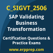 Access our free C_SIGVT_2506 dumps and SAP Validating Business Transformation dumps, along with C_SIGVT_2506 PDF downloads and SAP Validating Business Transformation PDF downloads, to prepare effectively for your C_SIGVT_2506 Certification Exam.