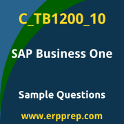 Get C_TB1200_10 Dumps Free, and SAP Business One PDF Download for your SAP Business One Certification. Access C_TB1200_10 Free PDF Download to enhance your exam preparation.
