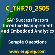 Get C_THR70_2505 Dumps Free, and SAP SuccessFactors Incentive Management and Embedded Analytics PDF Download for your SAP SuccessFactors Incentive Management and Embedded Analytics Certification. Access C_THR70_2505 Free PDF Download to enhance your exam preparation.