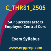 Access the C_THR81_2505 Syllabus, C_THR81_2505 PDF Download, C_THR81_2505 Dumps, SAP SuccessFactors Employee Central Core PDF Download, and benefit from SAP free certification voucher and certification discount code.