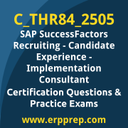Access our free C_THR84_2505 dumps and SAP SuccessFactors Recruiting - Candidate Experience dumps, along with C_THR84_2505 PDF downloads and SAP SuccessFactors Recruiting - Candidate Experience PDF downloads, to prepare effectively for your C_THR84_2505 Certification Exam.