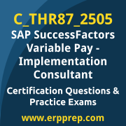 Access our free C_THR87_2505 dumps and SAP SuccessFactors Variable Pay dumps, along with C_THR87_2505 PDF downloads and SAP SuccessFactors Variable Pay PDF downloads, to prepare effectively for your C_THR87_2505 Certification Exam.