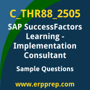 Get C_THR88_2505 Dumps Free, and SAP SuccessFactors Learning PDF Download for your SAP SuccessFactors Learning - Implementation Consultant Certification. Access C_THR88_2505 Free PDF Download to enhance your exam preparation.