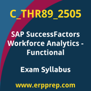 Access the C_THR89_2505 Syllabus, C_THR89_2505 PDF Download, C_THR89_2505 Dumps, SAP SuccessFactors Workforce Analytics - Functional PDF Download, and benefit from SAP free certification voucher and certification discount code.