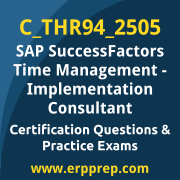 Access our free C_THR94_2505 dumps and SAP SuccessFactors Time Management dumps, along with C_THR94_2505 PDF downloads and SAP SuccessFactors Time Management PDF downloads, to prepare effectively for your C_THR94_2505 Certification Exam.